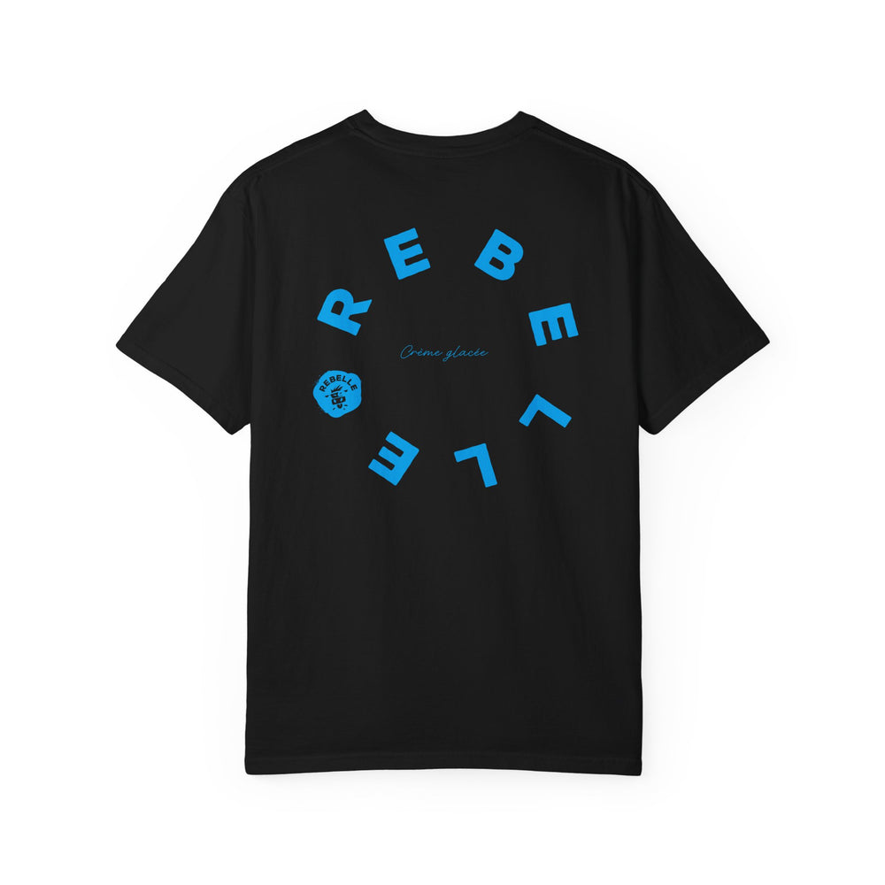 Rebel Life T-Shirt — Minimal Circle Logo Garment-Dyed Tee