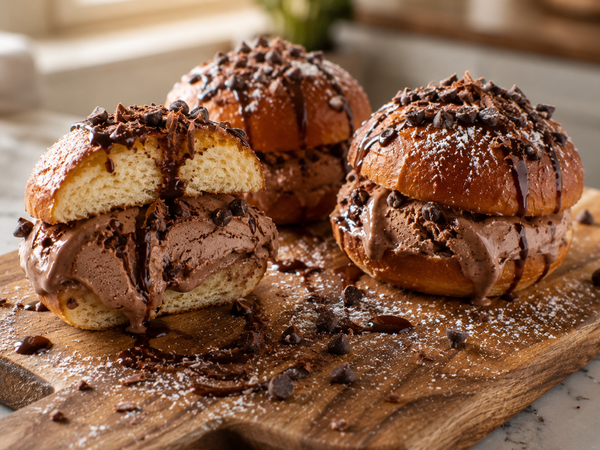 Rebel Filled Glazed Doughnuts