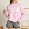 Crewneck Sweatshirt — "Saveur du Mois" Bold Script French Graphic