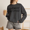 Crewneck Sweatshirt — "Saveur du Mois" French Script Pullover