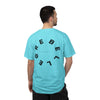 Rebel Life Tee — Minimal Script Front, Circular 'REBEL' Back Graphic
