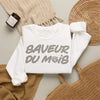 Crewneck Sweatshirt — "Saveur du Mois" French Script Cozy Pullover