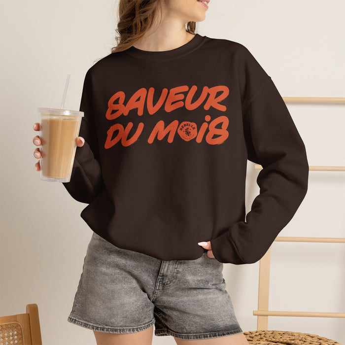 Saveur du Mois Crewneck Sweatshirt — French 'Saveur du Mois' Cozy Pullover