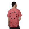 Rebel Life Tee — Minimal Script Front, Circular 'REBEL' Back Graphic