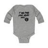 Infant Bodysuit "T'as pas fini avec moi" — French Baby Long Sleeve Onesie