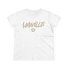 Vanille Script Logo Women's Tee — Casual Graphic Cotton T-Shirt