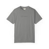 Rebel Life Tee — Minimal Script Front, Circular 'REBEL' Back Graphic