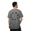 Rebel Life Tee — Minimal Script Front, Circular 'REBEL' Back Graphic