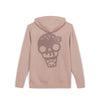 Skull Ice Cream Hoodie — Pigment-Dyed Pullover for Streetwear