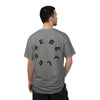 Rebel Life Tee — Minimal Script Front, Circular 'REBEL' Back Graphic