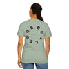 Rebel Life Tee — Minimal Script Front, Circular 'REBEL' Back Graphic