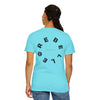 Rebel Life Tee — Minimal Script Front, Circular 'REBEL' Back Graphic