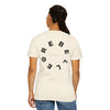 Rebel Life Tee — Minimal Script Front, Circular 'REBEL' Back Graphic