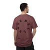 Rebel Life Tee — Minimal Script Front, Circular 'REBEL' Back Graphic