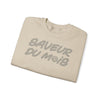 Crewneck Sweatshirt — "Saveur du Mois" French Script Cozy Pullover