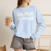 Crewneck Sweatshirt — "Saveur du Mois" Bold Script French Graphic