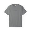 Rebel Life Tee — Minimal Script Front, Circular 'REBEL' Back Graphic