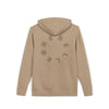 Pigment-Dyed Hoodie — Neutral Circle Logo Back Graphic