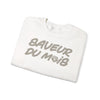 Crewneck Sweatshirt — "Saveur du Mois" French Script Cozy Pullover