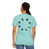 Rebel Life Tee — Minimal Script Front, Circular 'REBEL' Back Graphic